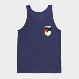 Tulsa, Oklahoma City Flag Emblem Tank Top